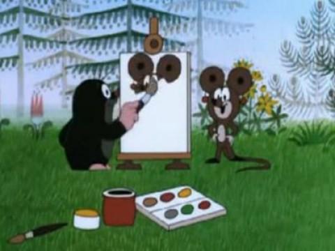 The Mole as a Painter