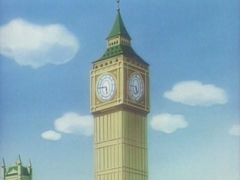 Hello Kitty in The Day the Big Clock Stopped