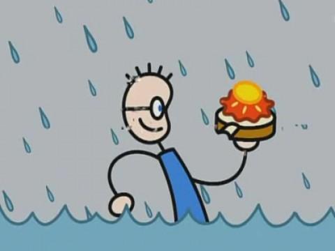 Tom im Regen