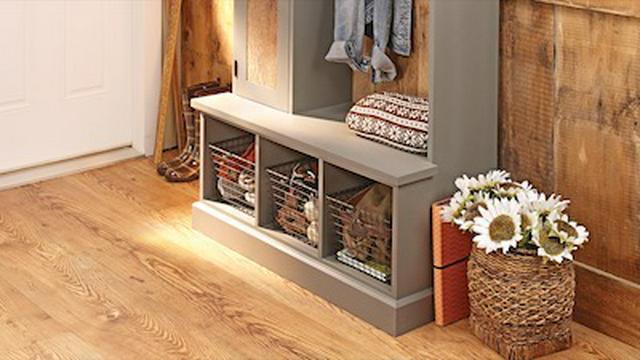 Barnwood Entry Bench