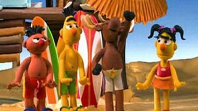 En la playa