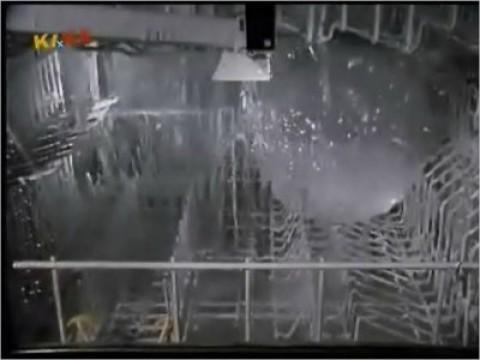 Spuelmaschine-Haargel-Drehen oder Fraesen