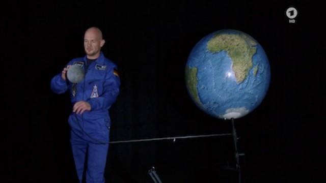 Moon and earth