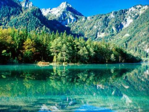 Alpine lakes - silent beauty. At the source of the water