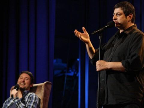 Eugene Mirman, Rob Huebel and Mary Lynn Rajskub