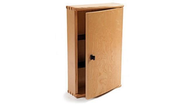 Bow-Front Cabinet in Ash