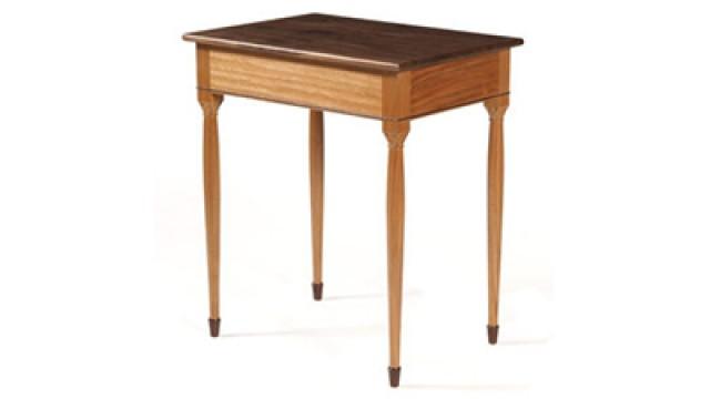 End Table with Carved Accents