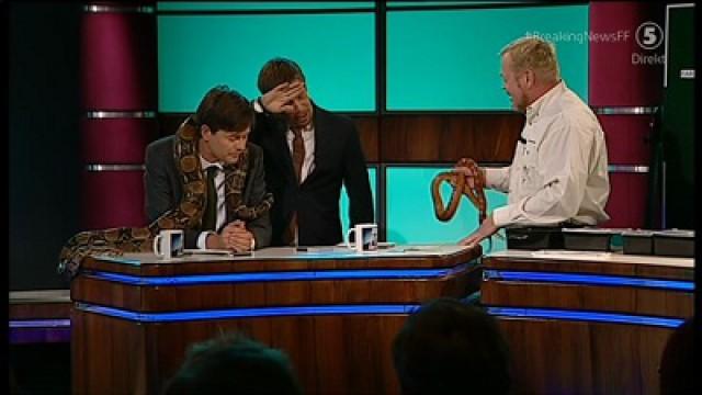 Marcus Birro och djur med Skansen-Jonas