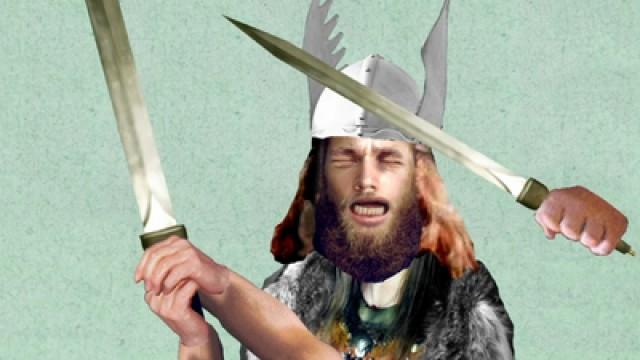 #458 Le casque à cornes ;  le hipster