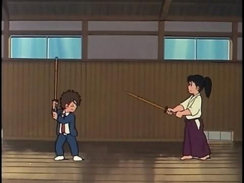 Un incontro di Kendo con una bella ragazza