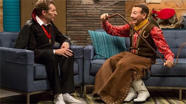 Pee-wee Herman Wears a Halloween Costume