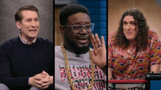 T-Pain Wears Shredded Jeans and a Printed Shirt