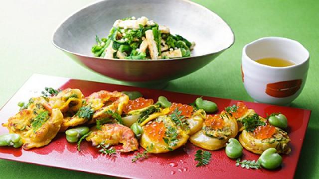Authentic Japanese Cooking: Frying: Golden-fried Scallops and Shrimps