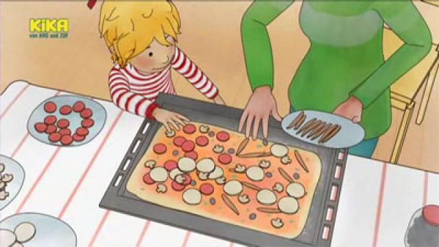 Conni backt Pizza