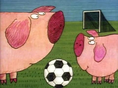 Beim Fussballspiel