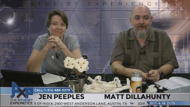 Atheist Experience 21.15 with Matt Dillahunty and Jen Peeples