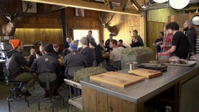 Une cabane fébrile d'accueillir son monde