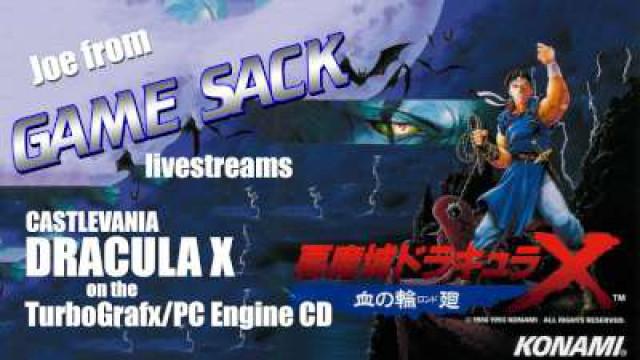 Joe streams Castlevania Dracula X on the Turbo/PC Engine CD