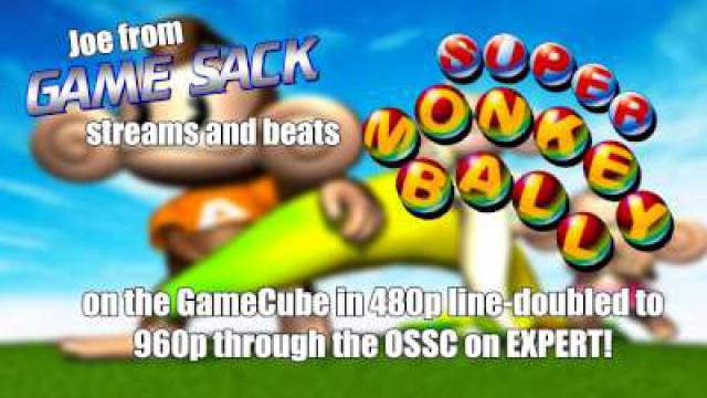 Joe streams and beats SUPER MONKEY BALL on the GameCube on EXPERT!