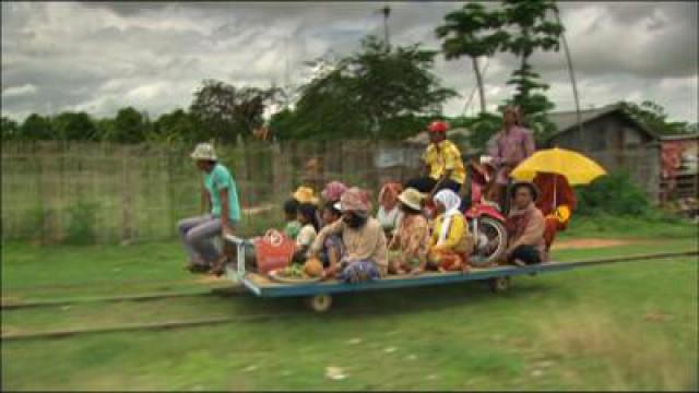 Die Bambusbahn von Kambodscha