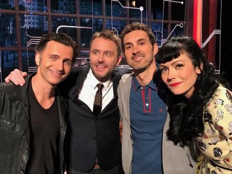 Dweezil Zappa, Mark Normand, April Richardson