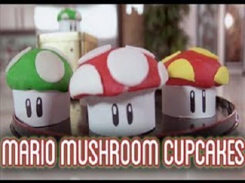 Super Mario Mushroom Cupcakes