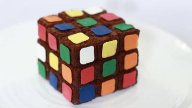 Rubiks Cube Brownies