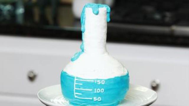 Science Beaker Cake