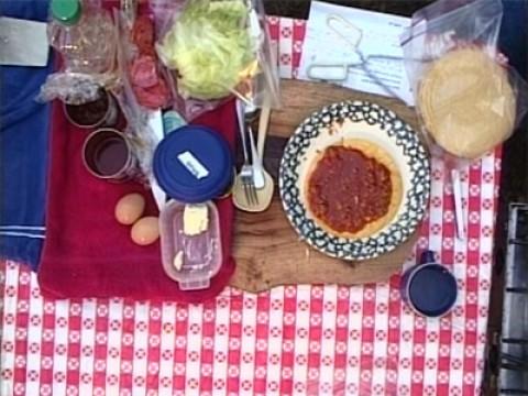 Breakfast Enchiladas, Sheepherder Coffee