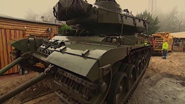Ein Panzer für den Garten