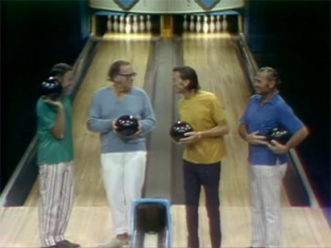 Dick Martin and John Ireland vs. Laurence Harvey and Ernest Borgnine