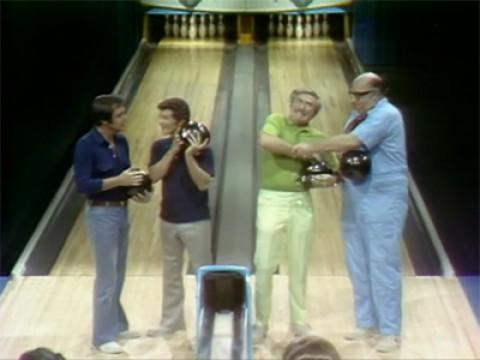 Frankie Avalon and Michael Callan vs. Herbert Rudley and Richard Deacon