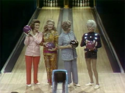 Marilyn Maxwell and Nanette Fabray vs. Barbara Nichols and Patty Andrews