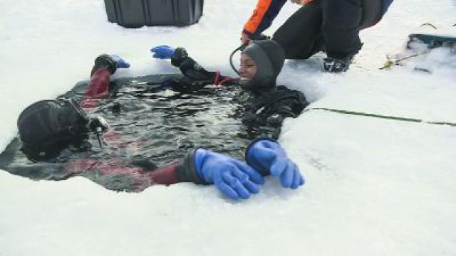 Ice Diving in the Alps