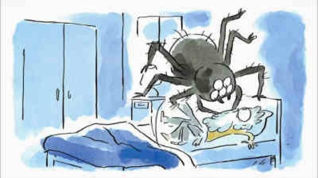 Im Schlaf Spinnen verschlucken