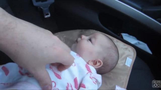 BABY DRIVES CAR!