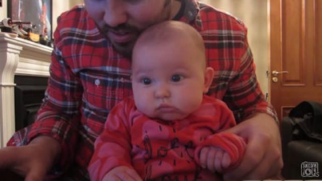 BABY PLAYS PIANO!