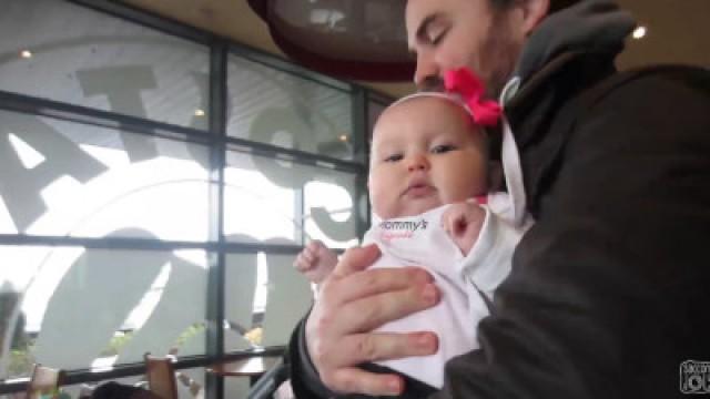 BABY IN A HIGH CHAIR!