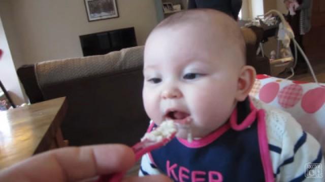 BABY'S FIRST FOOD!