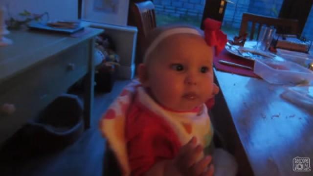 BABY EATS CHOCOLATE CAKE!