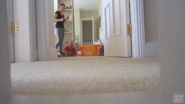 BABY EATS DOG FOOD!
