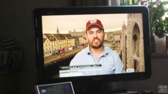 DAD IS ON TV!