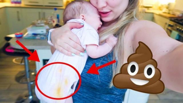 A BABY POOP EMERGENCY!!