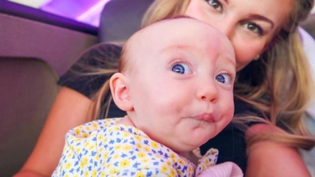 12HRS ON A PLANE WITH A BABY!