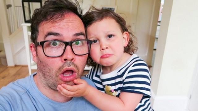 KIDS REACT TO DAD SHAVING HIS BEARD!!