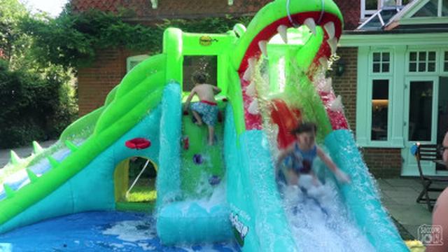 WE FILLED THE WATER PARK WITH FOAM!