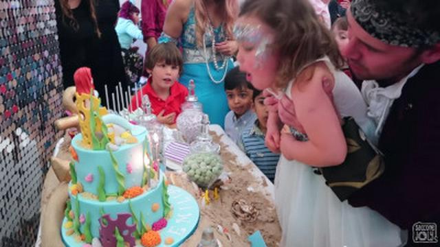5 YEAR OLD MERMAID BIRTHDAY PARTY (with real mermaid)