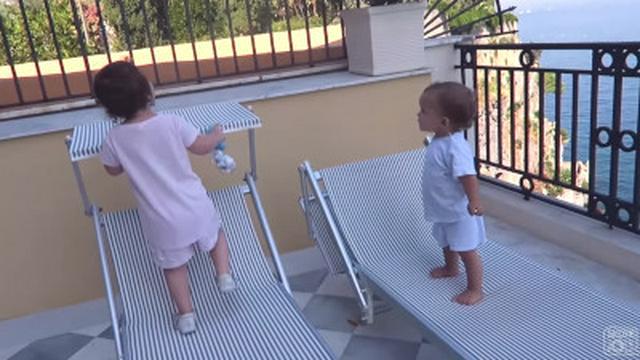 BABIES AT THE BEACH!