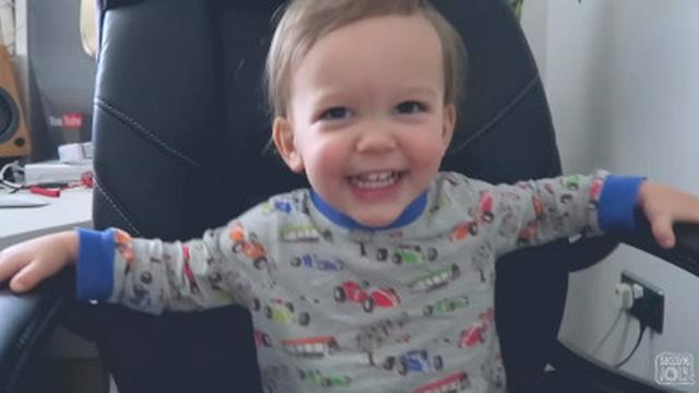 TODDLER SURPRISES GRANDMA!