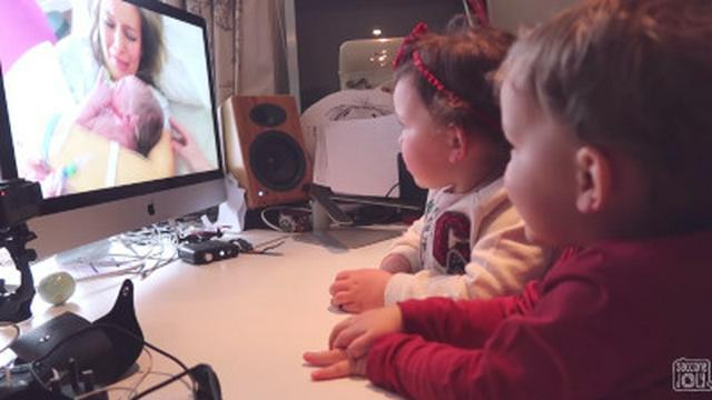 KIDS REACT TO THEIR OWN BIRTH VIDEO!